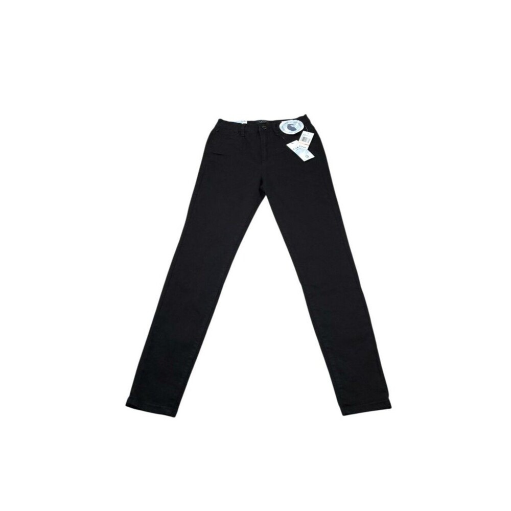 Curve Appeal High Rise Essential Skinny Jeans Black Stretch Size 2 26